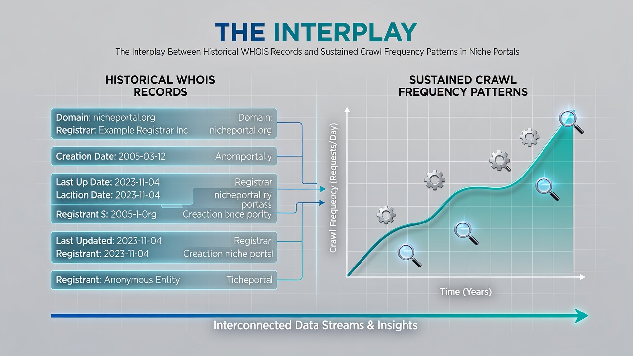 The Interplay Between Historical WHOIS Records and Sustained Crawl Frequency Patterns in Niche Portals